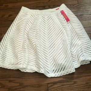 Catherine Malandrino eyelet white skirt size 6